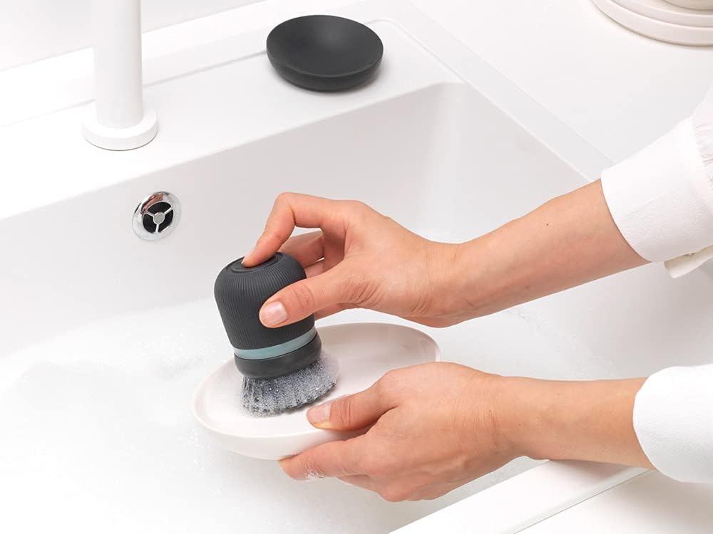 Brabantia SinkSide Cepillo de Fregar Platos con Dispensador, Dark Grey