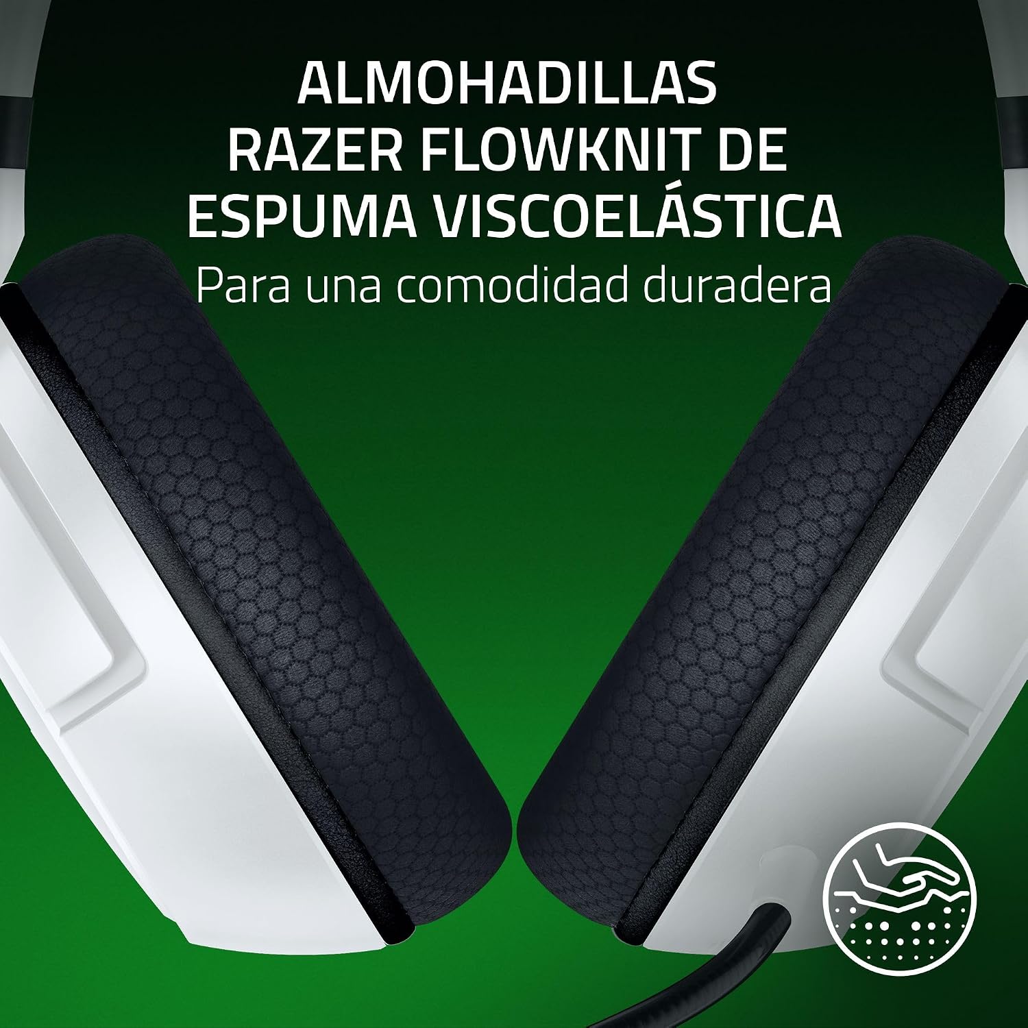Razer Kaira HyperSpeed - Auriculares de Juego inalámbricos multiplataforma para Xbox (Inalámbricos HyperSpeed, Transductores Triforce de 50 mm, Micrófono cardioide HyperClear) Blan