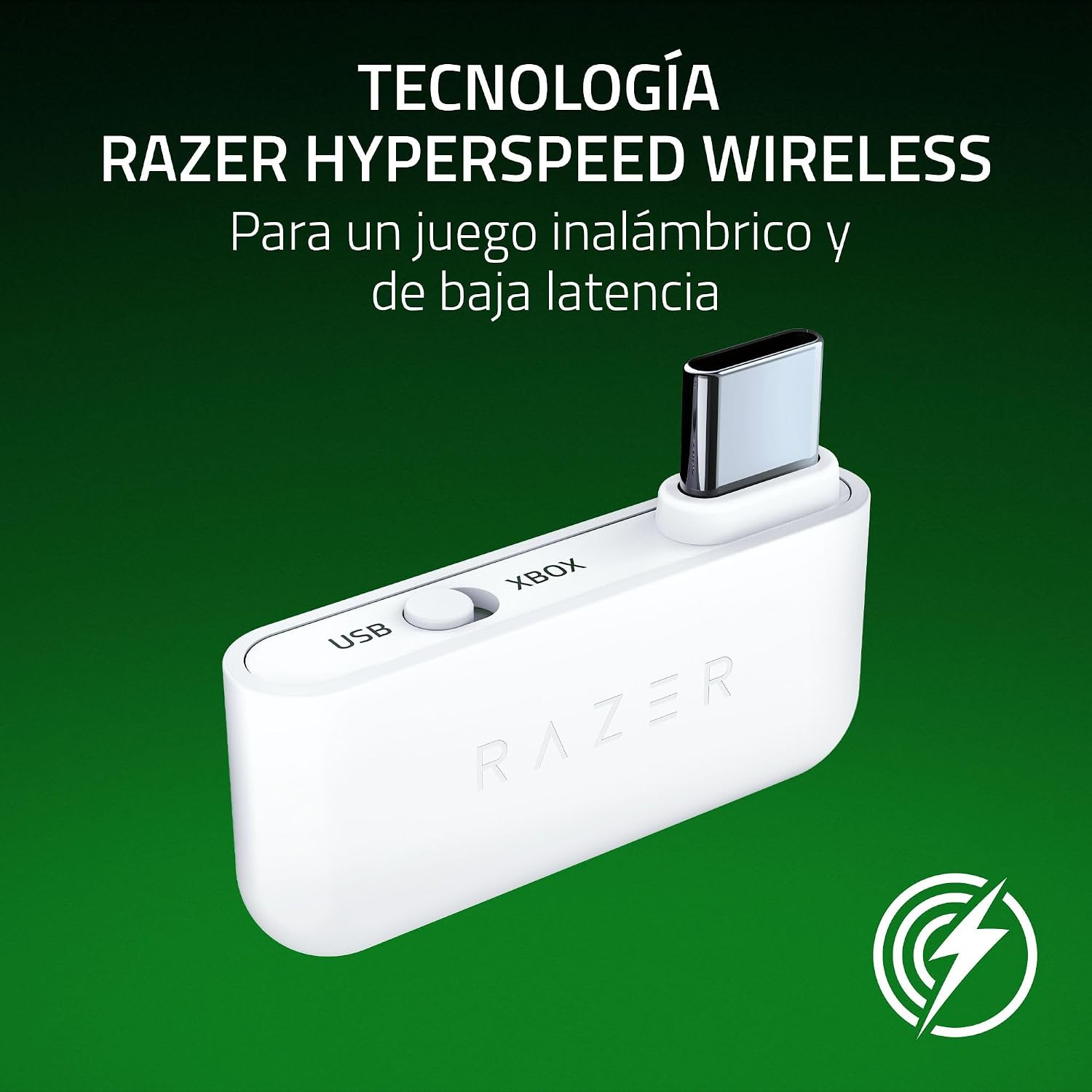 Razer Kaira HyperSpeed - Auriculares de Juego inalámbricos multiplataforma para Xbox (Inalámbricos HyperSpeed, Transductores Triforce de 50 mm, Micrófono cardioide HyperClear) Blan