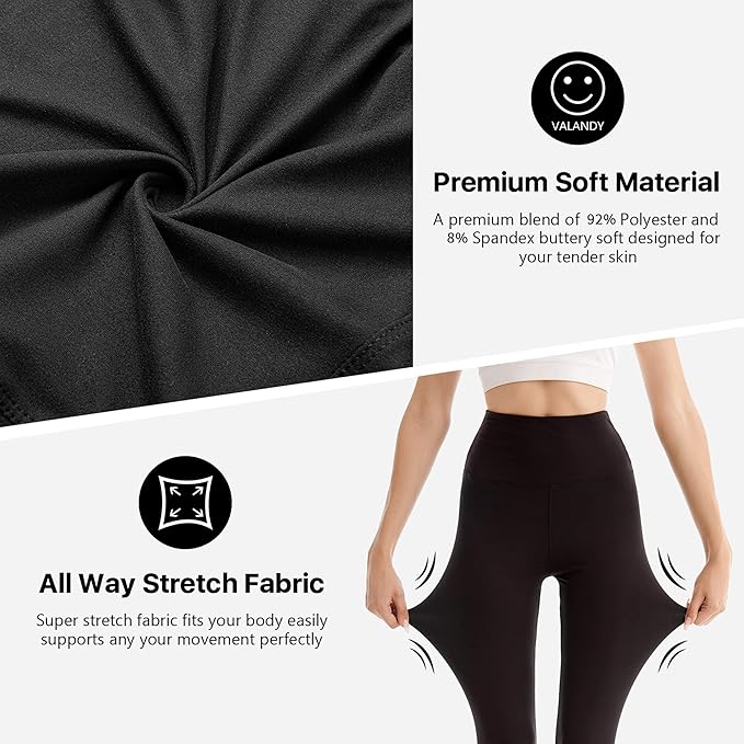 SINOPHANT Mallas Deporte Mujer de Cintura Alta, Leggins de Control de Abdomen Opacas, Elásticas, Leggings Mujer Vestir, Suaves como la Mantequilla