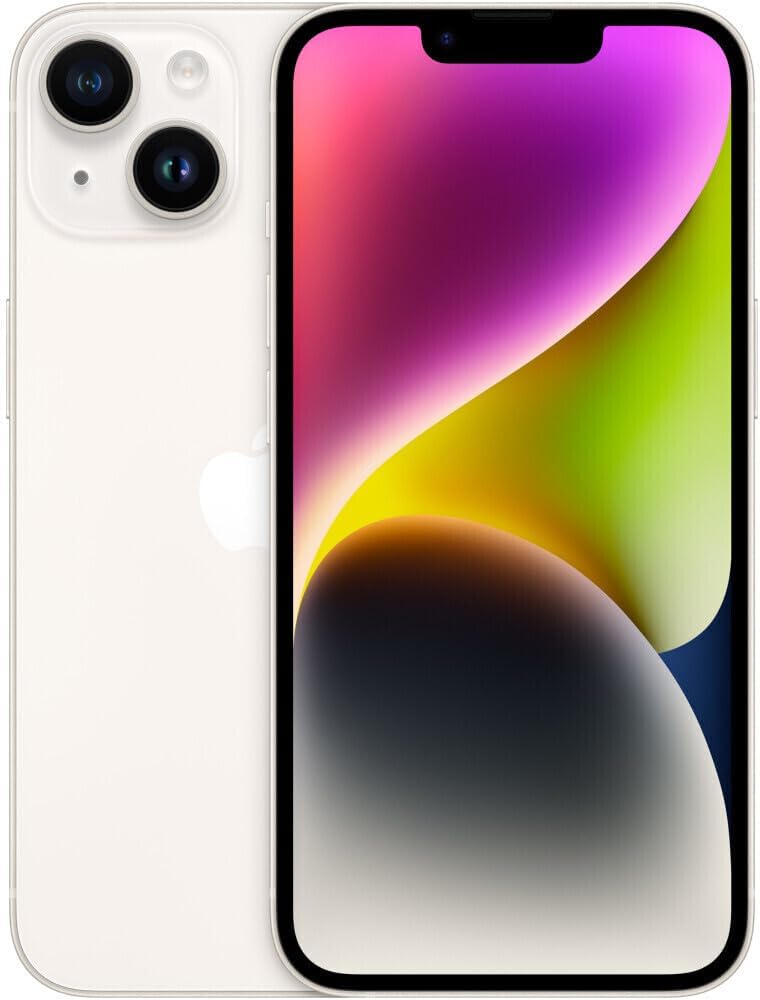 Apple iPhone 14, 128GB, Blanco Estrella (Reacondicionado)