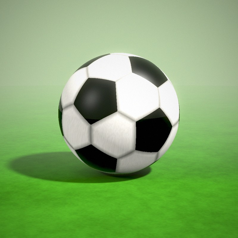 Balón de fútbol clásico en blanco y negro